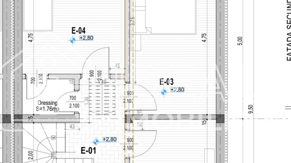 Duplex cu 4 camere si 250 mp de curte, in Selimbar - Schiță 11