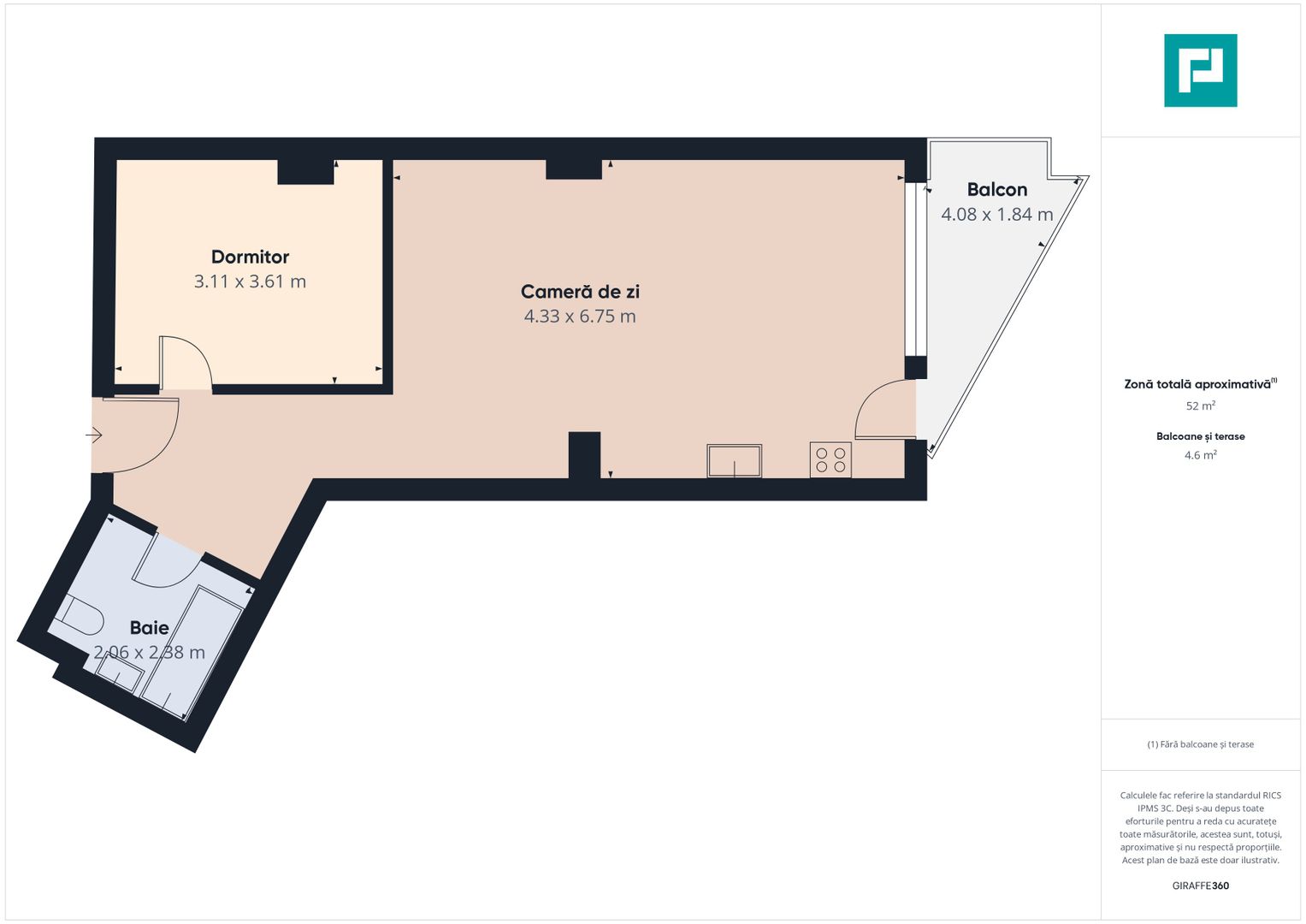 Apartament cu 2 camere în City of Mara Timișoara - Poză 9