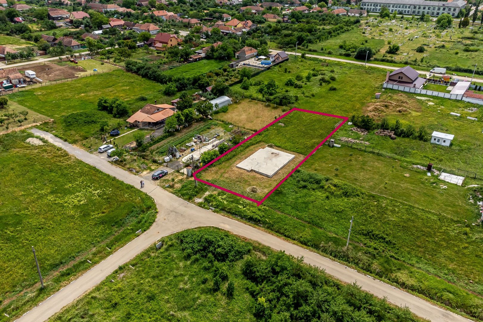 Teren cu proiect de casă și fundație realizată - Frumușeni - Poză 6