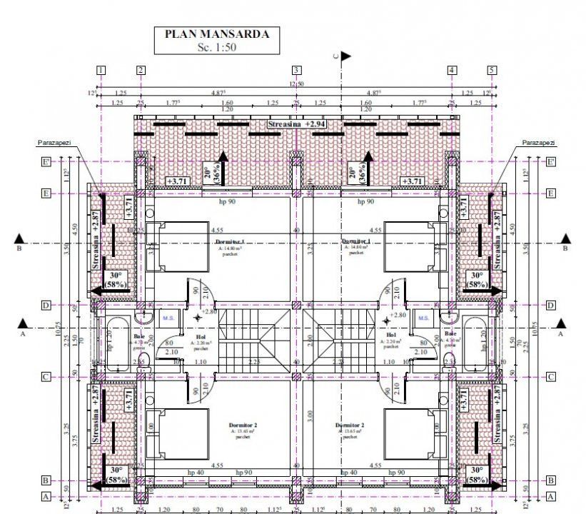 Duplex cu 4 camere si teren generos de 352 mp – Mosnita Noua - Poză 45