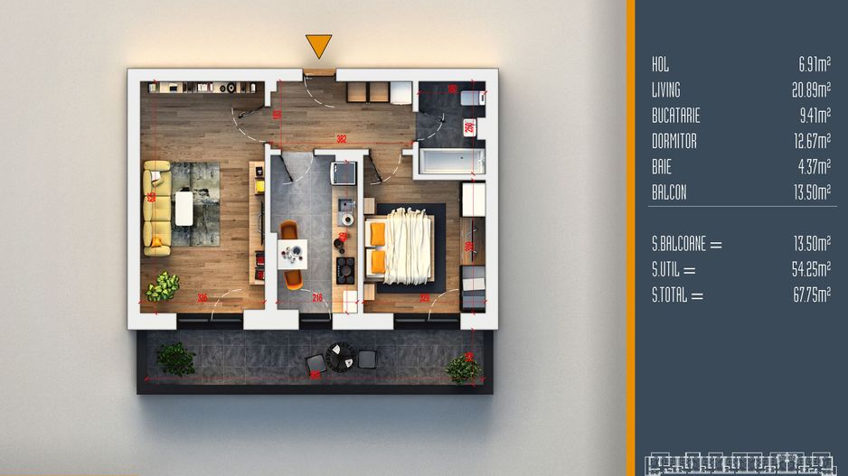 Apartament 2 camere decomandat,Cea mai buna OFERTA,Rezidential Pallady - Poză 2