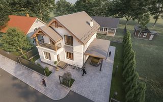 Vânzare, casă, 2 nivele, 3 camere, strada Trandafirilor, Durlești - Poză 2