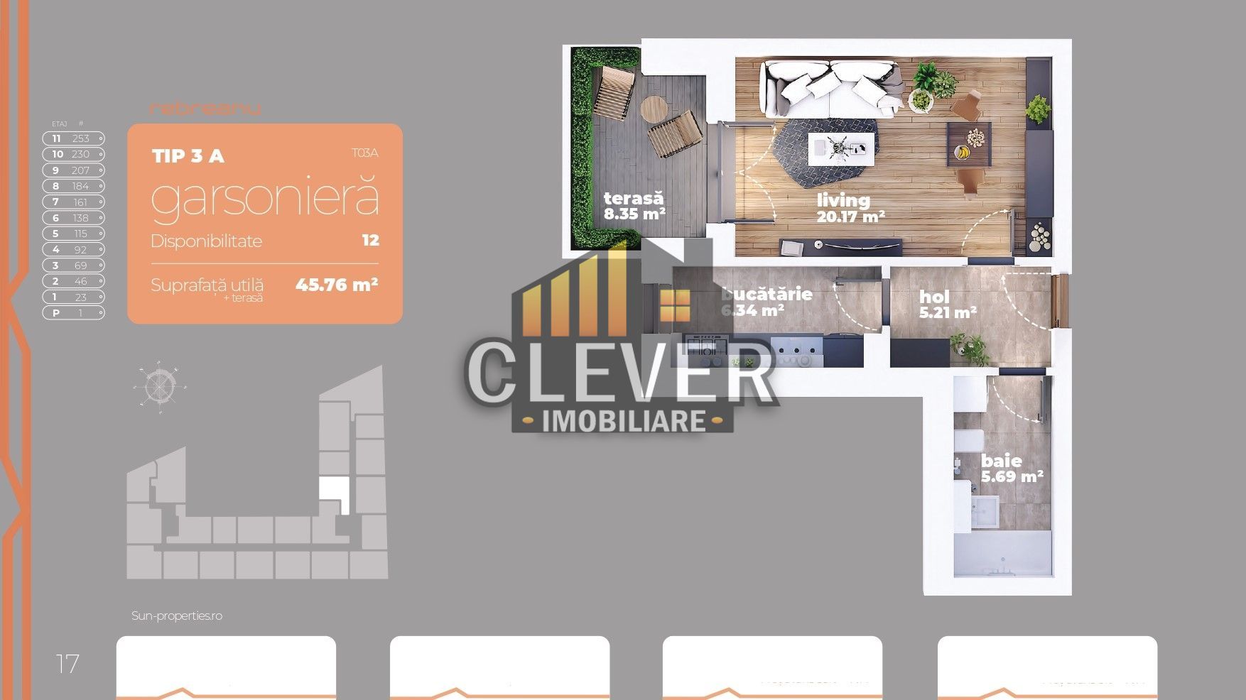 Garsoniera decomandata Liviu Rebreanu Titan Auchan - Poză 2