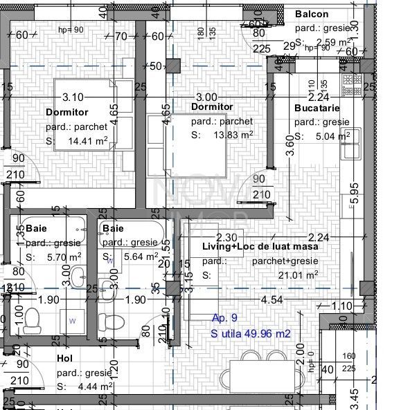 Apartament 2 camere, etajul 1, Intabulat - Poză 6