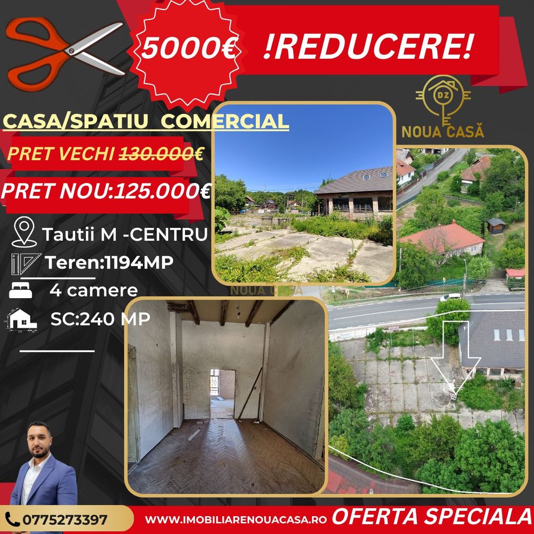 De vanzare Casa+Teren 1194MP In Centru Tautii Magheraus - Poză 11