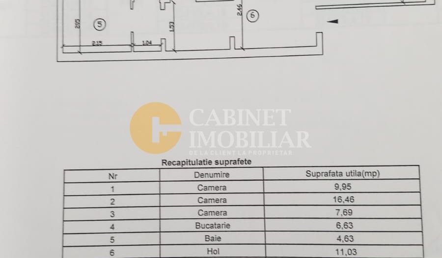3 camere, decomandat, et.3/4, Podu de Fier, bloc 1982! - Poză 4