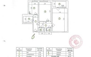 Decomandat mobilat 2 camere Baba Novac IOR - Schiță 9