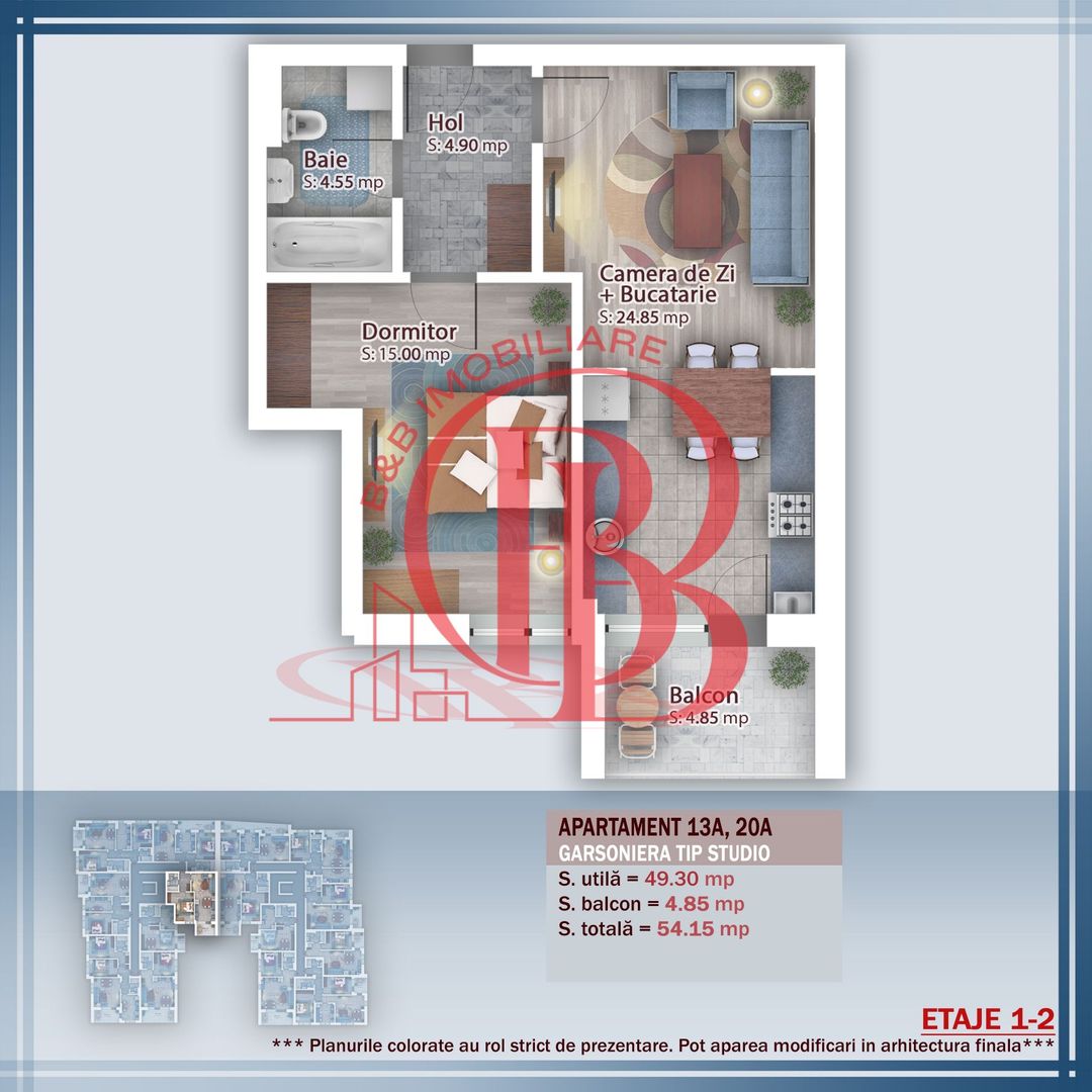 Oferta Lansare 2 camere  incalzire pardoseala - Schiță 11