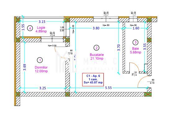 Apartament 2 camere de vânzare | Șelimbăr | etaj 2, parcare - Poză 2