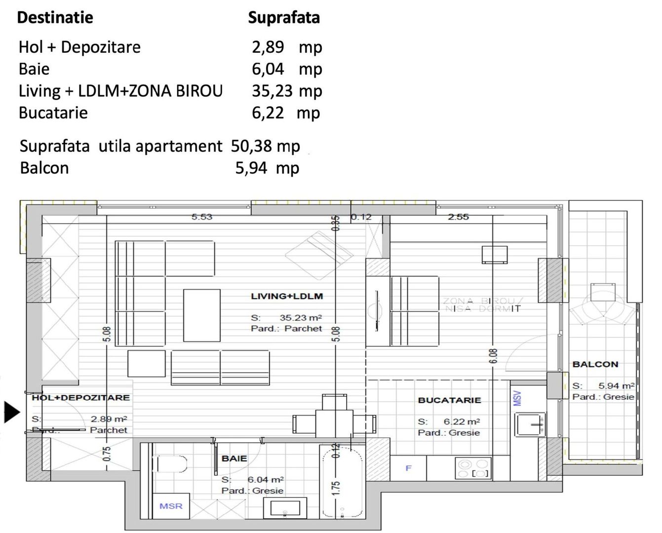 Garsonieră Premium 50 mp zona Noua Aer Curat Natură și Confort - Poză 7