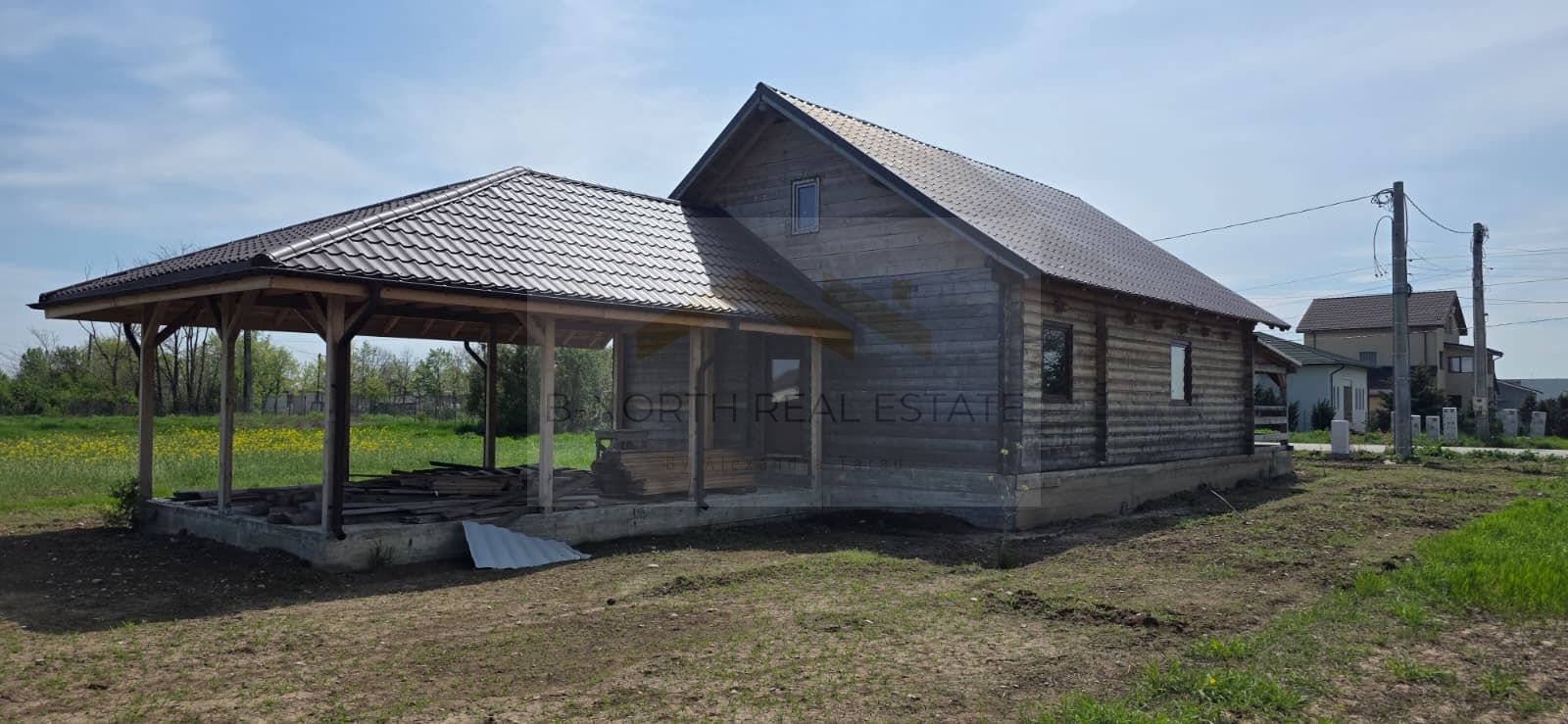 Cabana de vânzare din lemn masiv Mihăilești | 400 mp teren -Potențial investiție - Poză 7