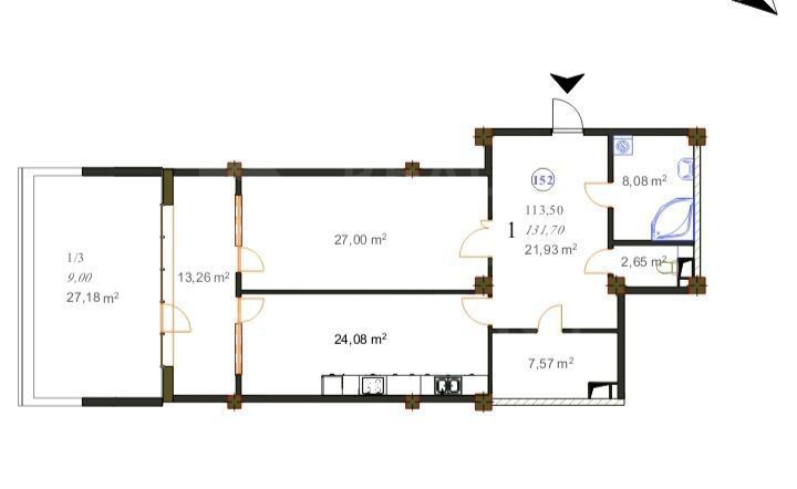 Vânzare, apartament, 2 cameră, str. Ginta Latină, Ciocana - Poză 1