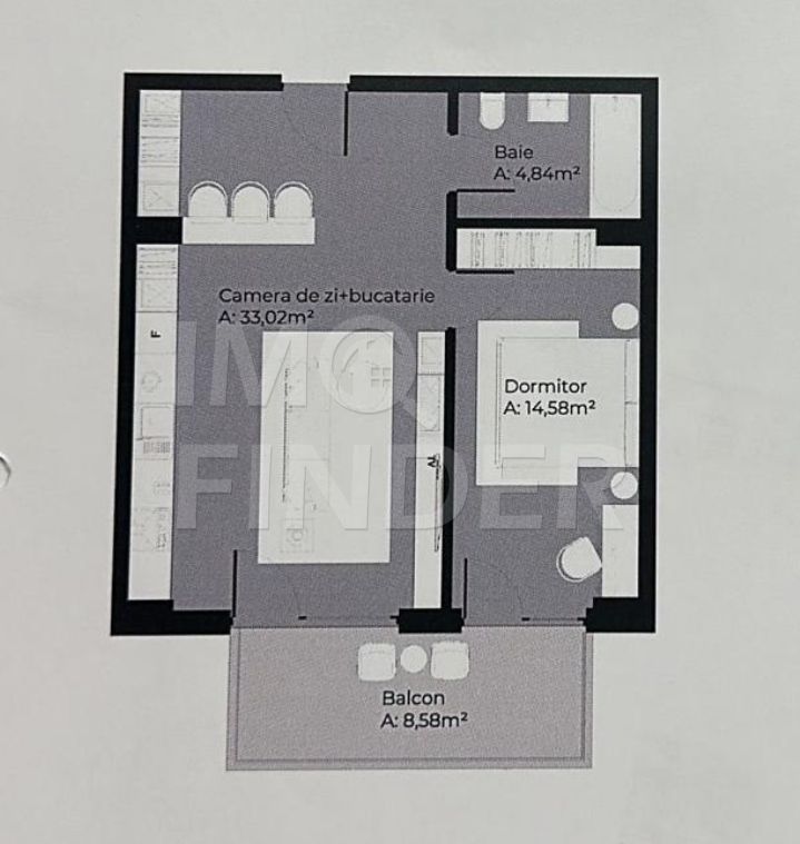 Vanzare apartament 2 camere, zona Soporului/Gheorgheni, imobil nou - Poză 3