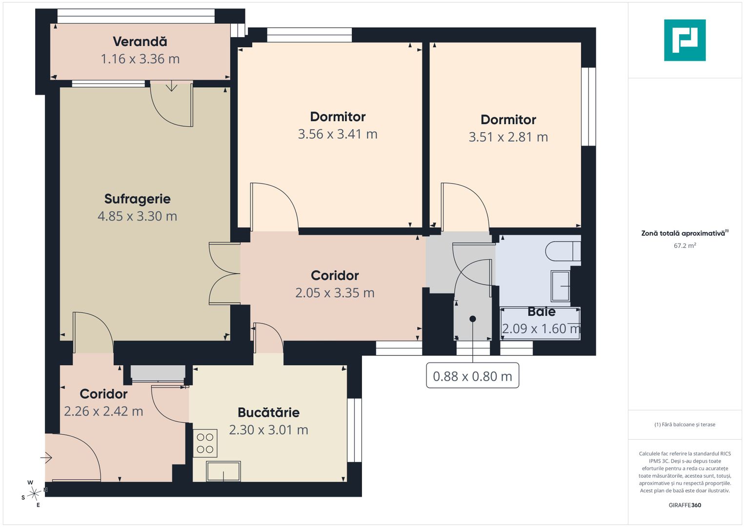 Apartament 3 camere – Rogerius - Poză 10