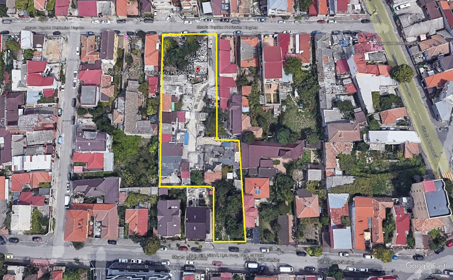 Teren de vanzare 2,818mp Constanta Strada B. P. Hasdeu si Salcamilor - Poză 1