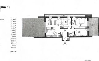 4 rooms apartment***181sqm***// 84sqm garden // Baneasa - Schiță 40