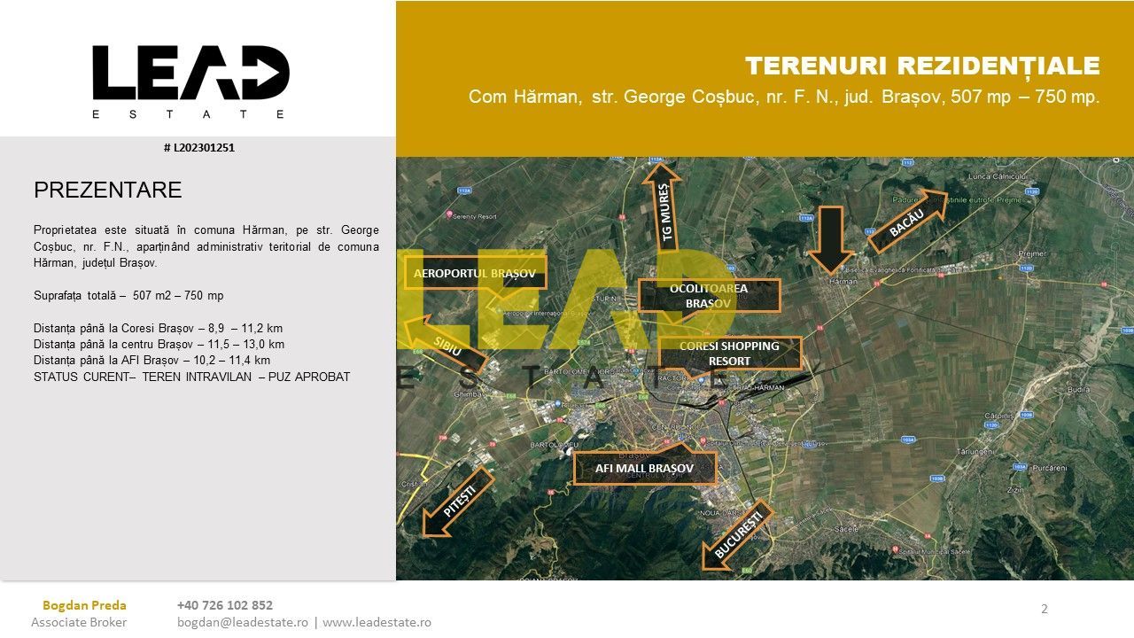 OPORTUNITATE INVESTIȚIE - EXCELENT DEZVOLTARE REZIDENȚIALĂ - Poză 2