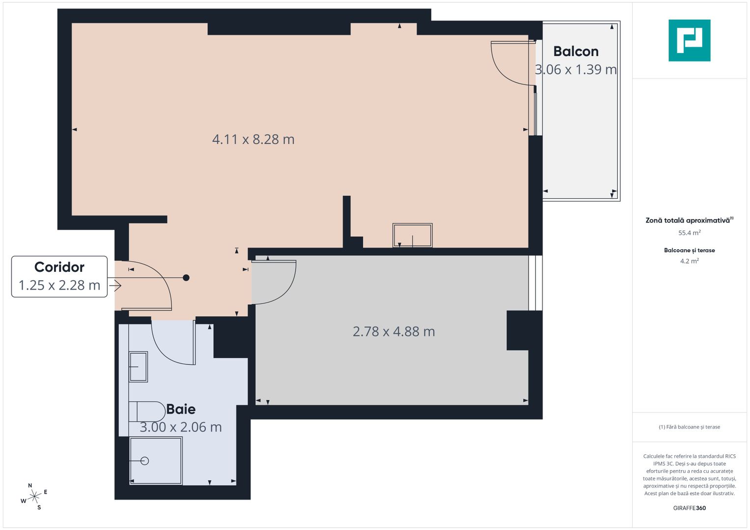 2 camere PREMIUM, etaj 6, utilat complet - Poză 6