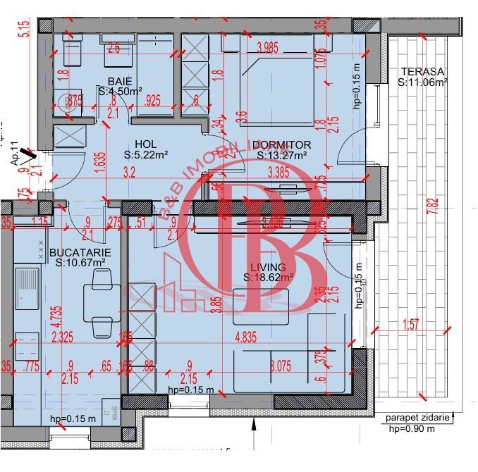 Promo-Ideal Investitie-2 camere-Theodor Pallady-Comision 0% - Schiță 2