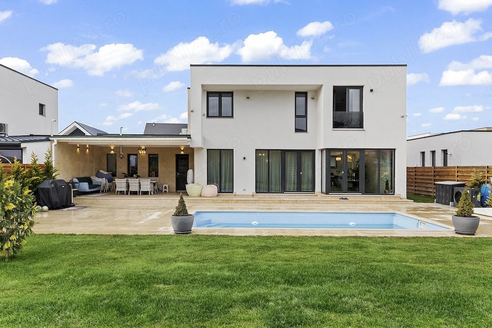 Vila eleganta de vanzare | piscina si garaj dublu | Paradisul Verde - Poză 9