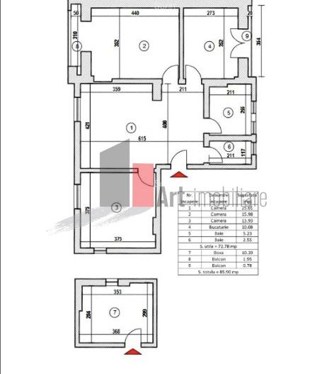 APARTAMENT DE 3 CAMERE - Poză 12