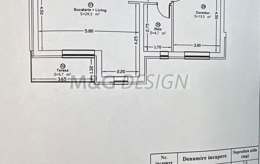 Apartament 2 camere Giroc etaj 1 bloc nou - Schiță 17