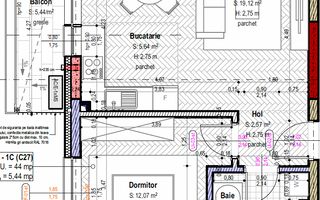 Comision 0%. Pozitie excelenta. Apartamante 1,2 si 3 camere. - Schiță 12