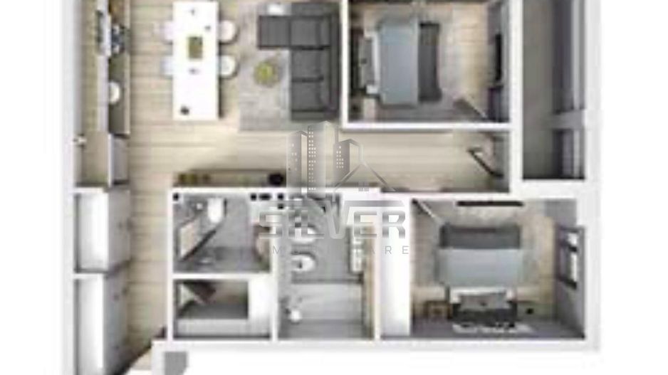 Apartament cu 3 camere/79 mp/parcare subterana/Zona Vivo. - Poză 2