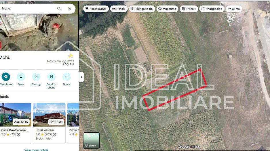 Teren extravilan de vânzare  1.100mp– Mohu, Șelimbăr - Poză 1