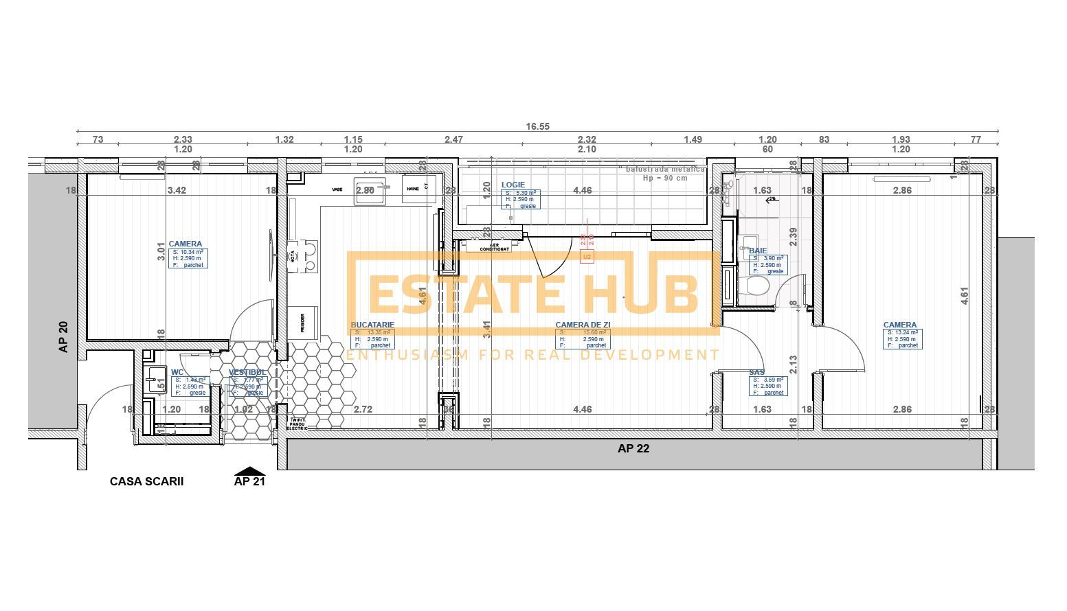 Apartament utilat și mobilat cu 3 camere strada Constantin Brâncuși - Poză 8