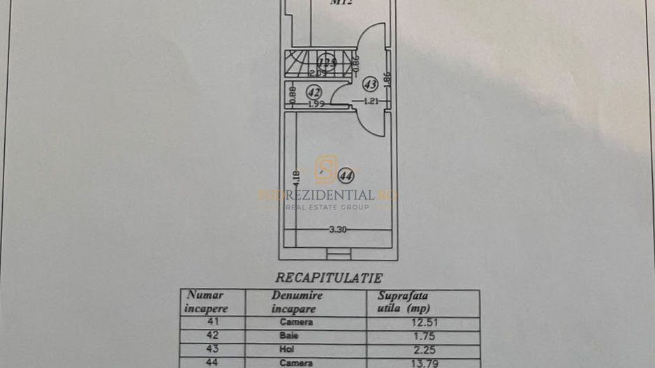 Apărătorii Patriei - duplex 3 camere, 8 minute de metrou - Schiță 14