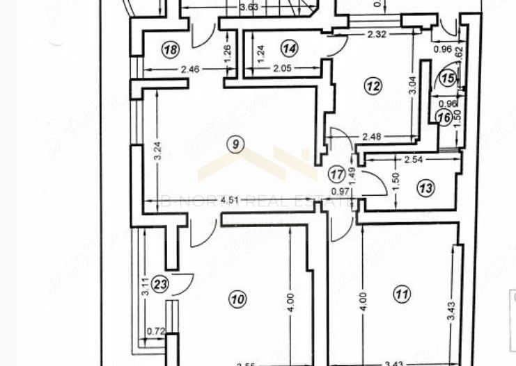 Apartament 3 camere de închiriat | Vilă interbelică | Metrou Eroii Revoluției - Poză 9