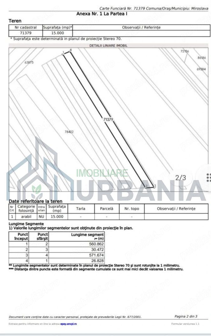 Teren extravilan 1,7 ha în Miroslava, sat Proselnici, zona Ferma Liliac - Poză 5