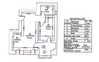 Vanzare - apartament 2 camere - Avalon Estate-Pipera - Schiță 18