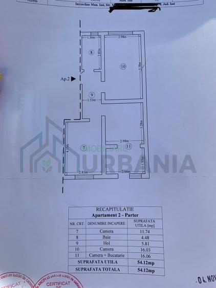 Apartament 2 camere + dining, curte proprie 58 mp și parcare, Bucium–Vișan, Buci - Poză 13