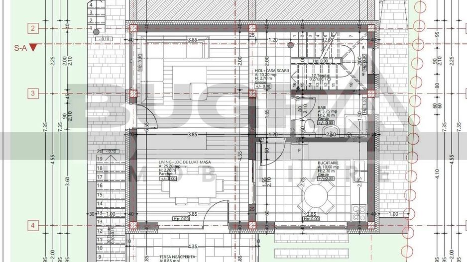 Case individuale 4 camere, 140 mp utili, 1000 mp teren, Feleacu - Schiță 10