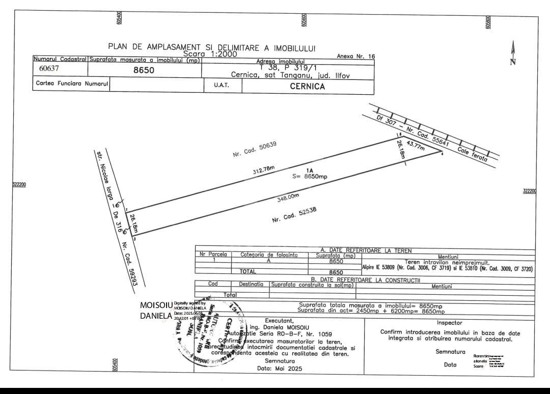 Cernica Tanganu  Parcele 1023 mp  la 17.000 euro - Poză 3