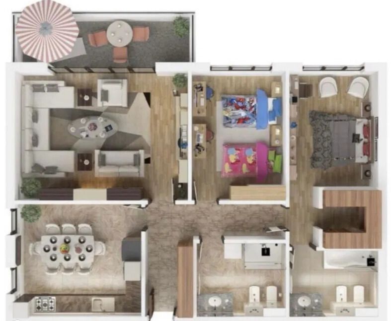 Vând apartament 3 camere 3 minute de Coresi complex ISARAN - Poză 34