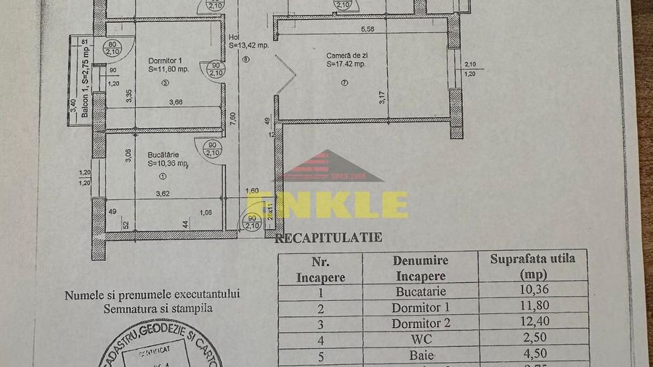 De vanzare apartament 4 camere, zona ultracentrala - Schiță 7