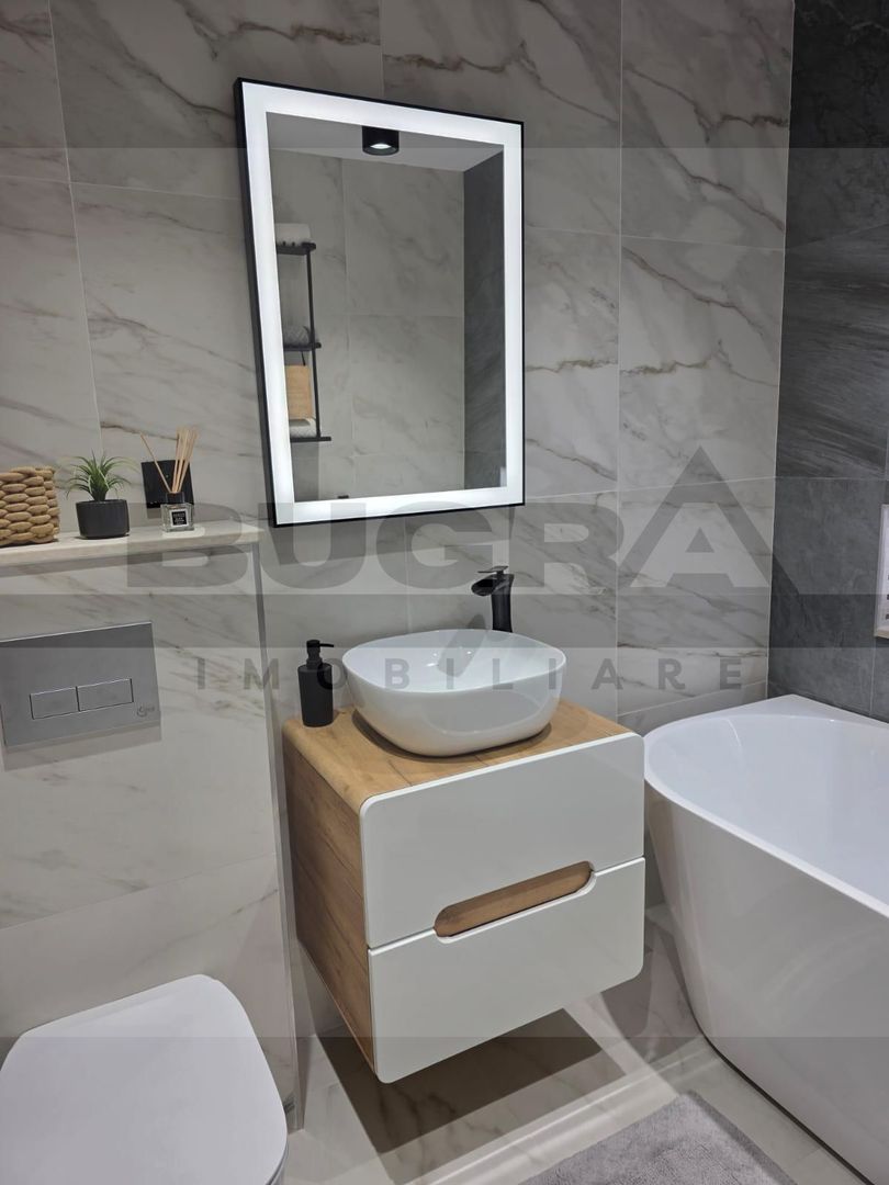 Apartament 3 camere, 59 mp, parcare, TOTUL NOU, zona Mega Image - Poză 12