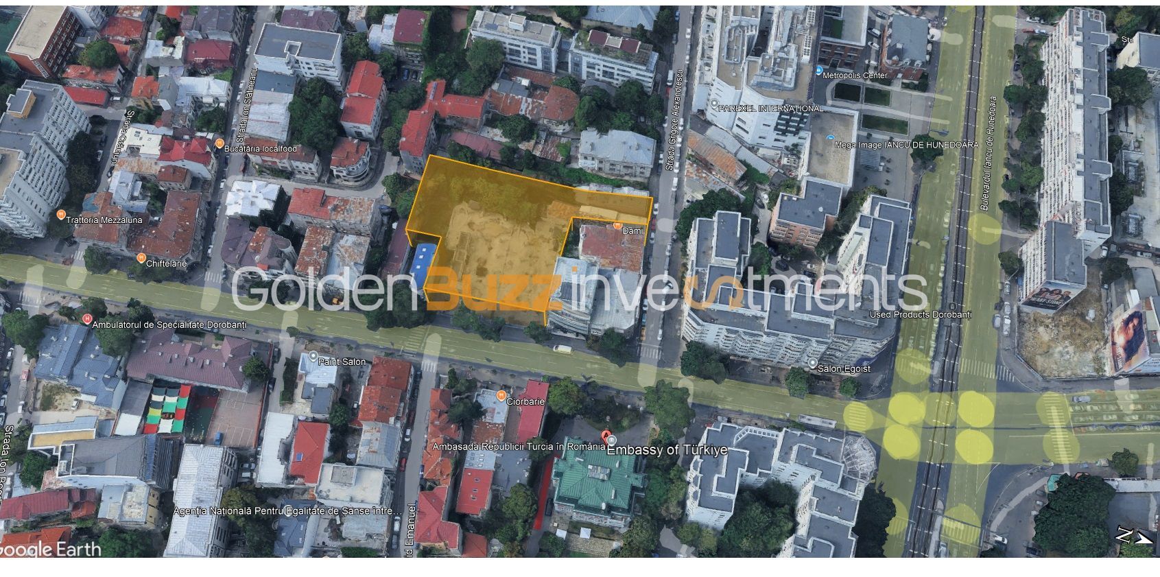 Teren 2.500 m² cu dublă deschidere – Calea Dorobanți - Schiță 2