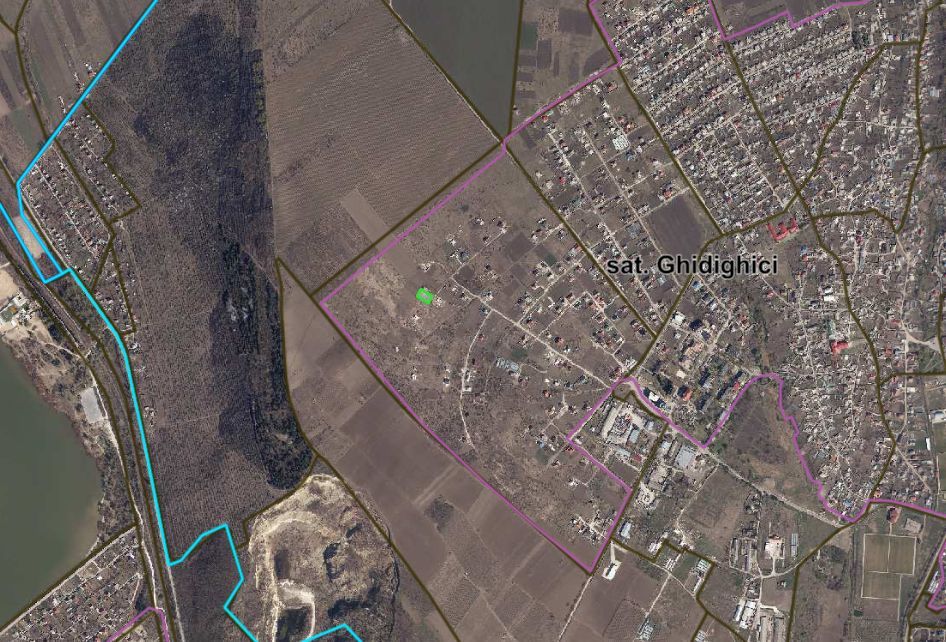 Teren 9,45 ari Ghidighici | 23 m fațadă | pentru construcții | 6 km de Chișinău - Poză 16