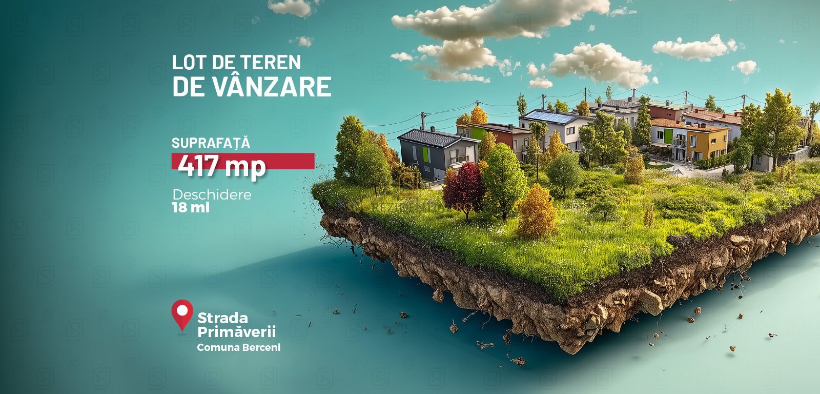 Teren 417mp, Str. Primăverii, Comuna Berceni | Plata eșalonată 12 luni - Poză 1