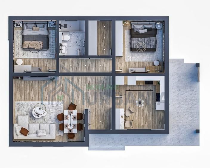 Casă parter în complex rezidențial ENKA Case Mediteraneene, Miroslava - Poză 3