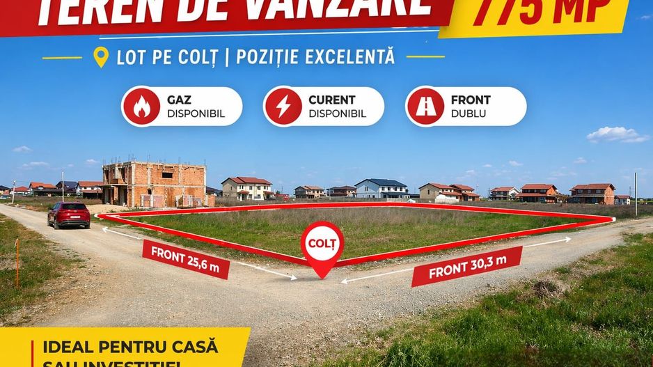 Teren cu super pozitionare-Sacalaz - Poză 1