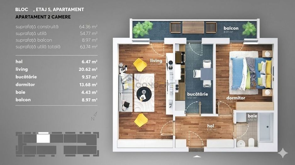 Kristal Residence, decomandat, imobil nou, disponibil imediat - Poză 8