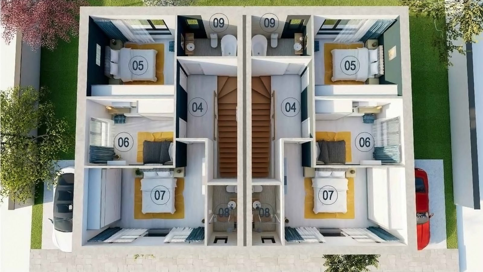 VILA TIP DUPLEX CU GRADINA SI FINISAJE MODERNE | TUNARI - Poză 3