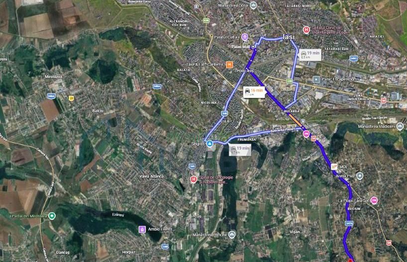 Bucium la 7km de centrul Iasului doua loturi de cate 780mp, priveliste splendida - Poză 2