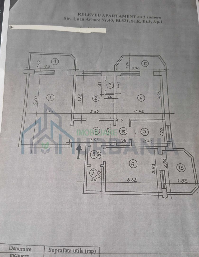 Apartament 3 camere decomandat, zona Luca Arbore, Rond Canta, Iași - Poză 1