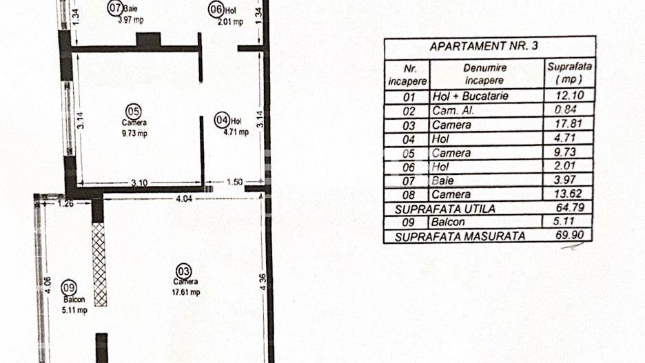 Apartament 3 camere semidecomandat, Girocului, aproape de Padurice - Poză 17